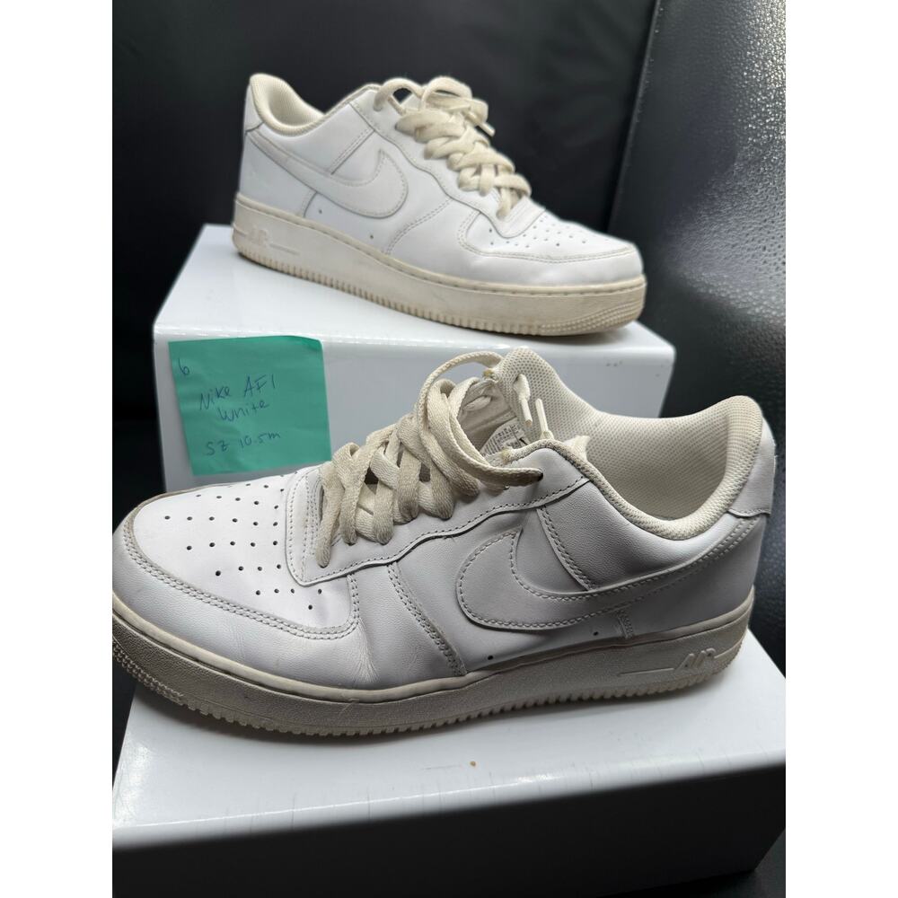 Nike Air Force 1 Sneakers - White - Size 10.5M